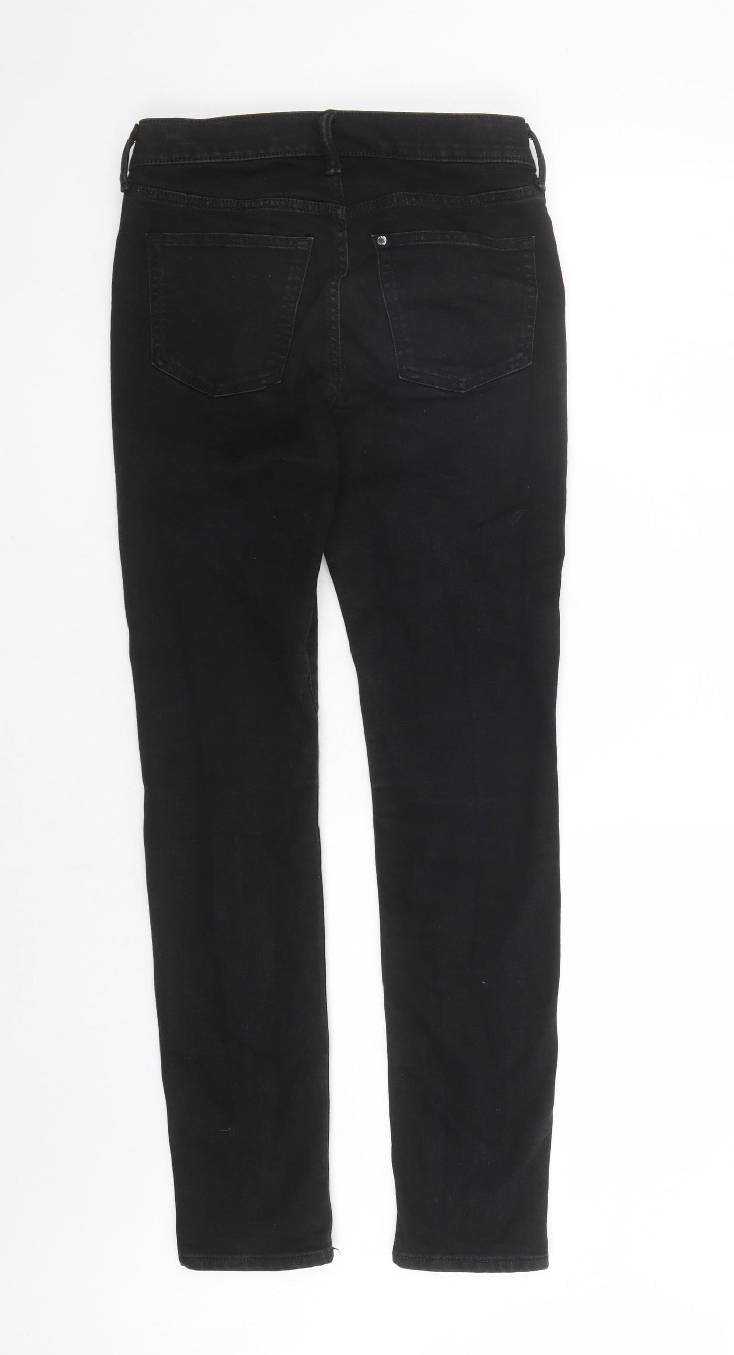 H&M Mens Black Cotton Skinny Jeans Size 30 in L30 in Regular Zip - Pockets