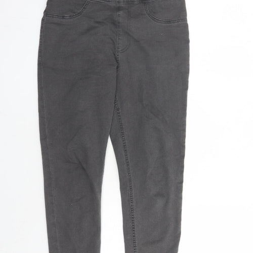 Marks and Spencer Womens Grey Cotton Jegging Jeans Size 10 L27 in Regular - Stretch
