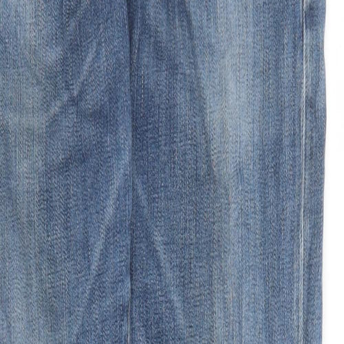 Ralph Lauren Mens Blue Cotton Straight Jeans Size 34 in L32 in Regular Button - Pockets