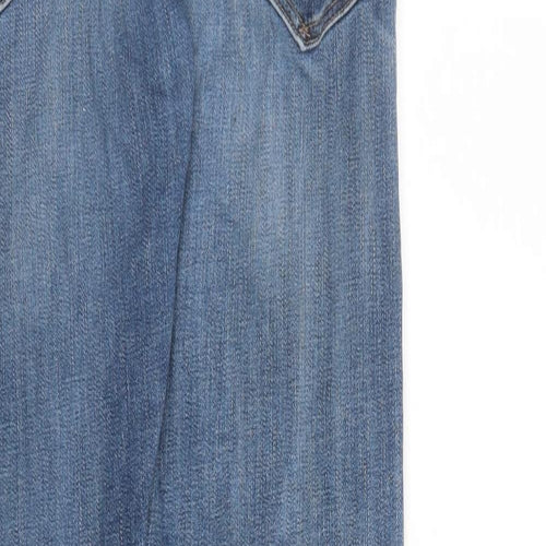 Ralph Lauren Mens Blue Cotton Straight Jeans Size 34 in L32 in Regular Button - Pockets