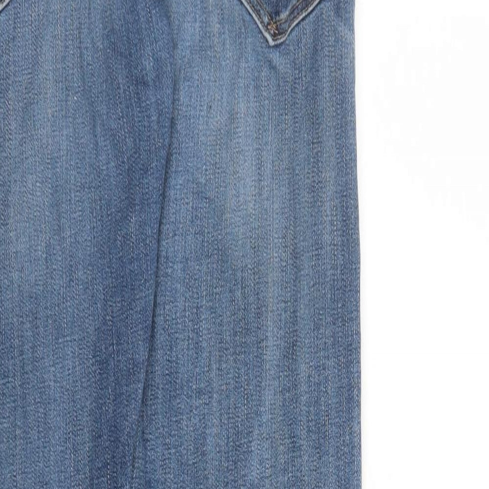 Ralph Lauren Mens Blue Cotton Straight Jeans Size 34 in L32 in Regular Button - Pockets