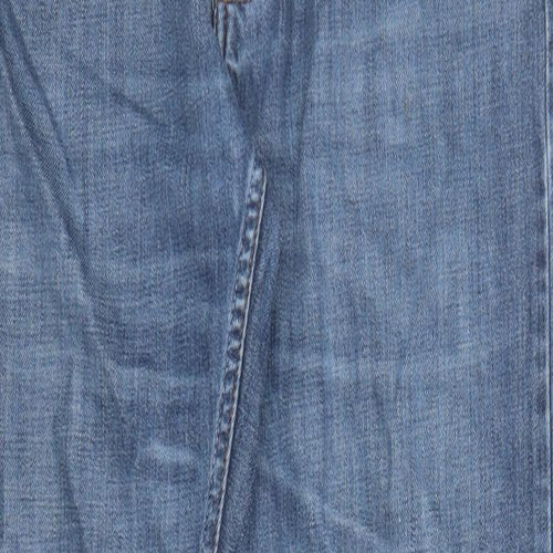 H&M Mens Blue Cotton Straight Jeans Size 30 in L32 in Regular Button - Pockets