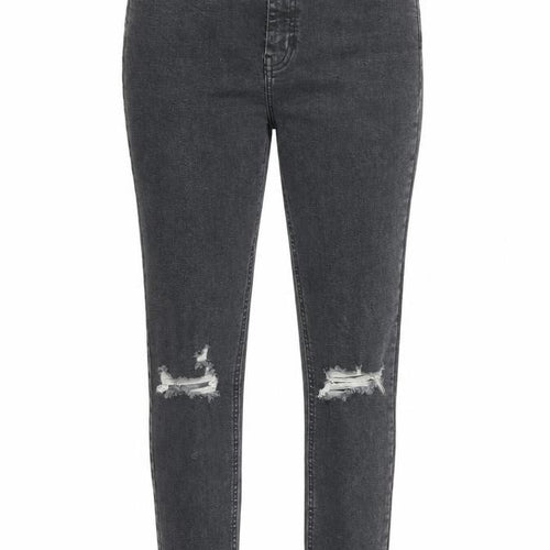 Topshop Womens Black Cotton Skinny Jeans Size 30 in L27 in Regular Zip - Pockets