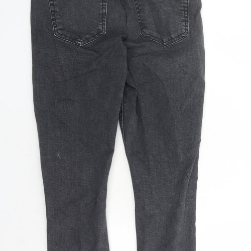 Topshop Womens Black Cotton Skinny Jeans Size 30 in L27 in Regular Zip - Pockets