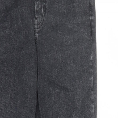 Topshop Womens Black Cotton Skinny Jeans Size 30 in L27 in Regular Zip - Pockets