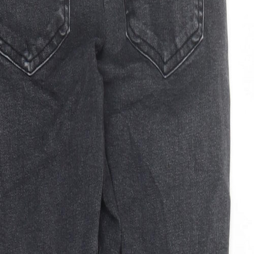 Topshop Womens Black Cotton Skinny Jeans Size 30 in L27 in Regular Zip - Pockets