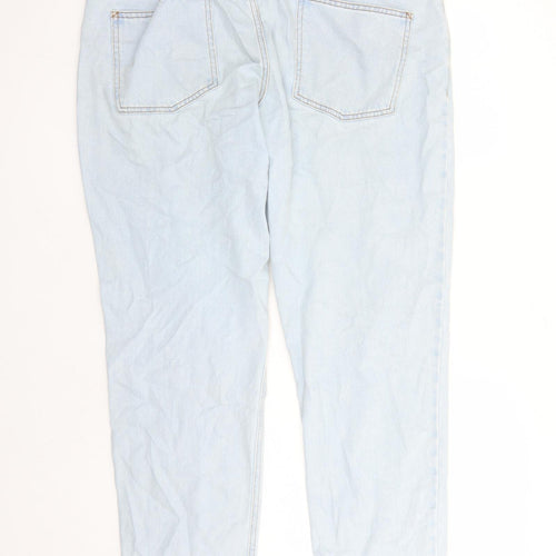 ASOS Mens Blue Cotton Straight Jeans Size 38 in L32 in Regular Zip - Pockets