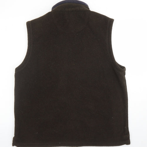 Hawkshead Mens Brown Jacket Waistcoat Size M Zip - Pockets