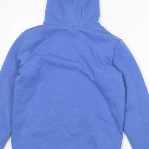 ROXY Womens Blue Cotton Full Zip Hoodie Size 16 Zip