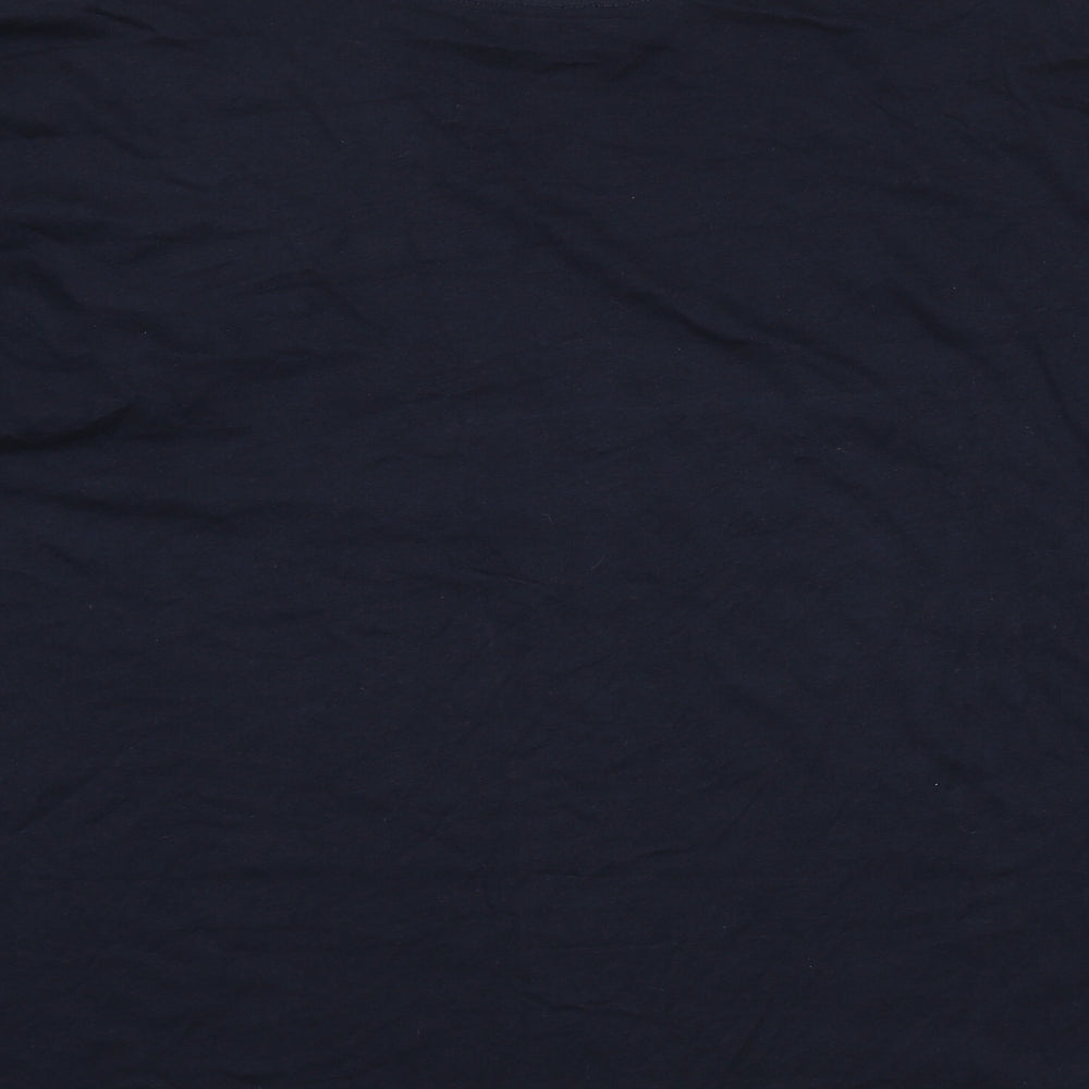 Marks and Spencer Womens Blue Solid Cotton Top Pyjama Top Size 2XL - Dreamer