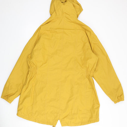 Trespass Womens Yellow Rain Coat Coat Size 18 Zip