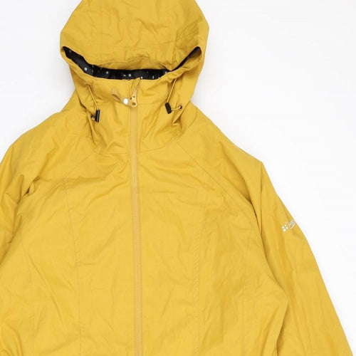 Trespass Womens Yellow Rain Coat Coat Size 18 Zip