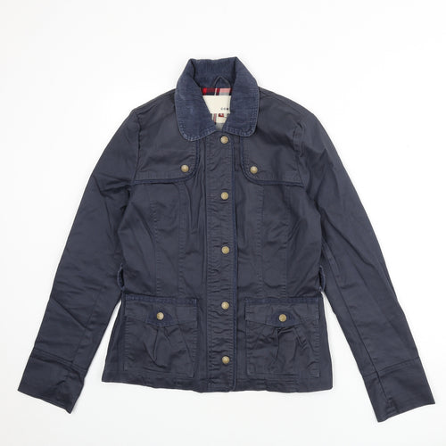 Coated London Womens Blue Jacket Size 10 Snap