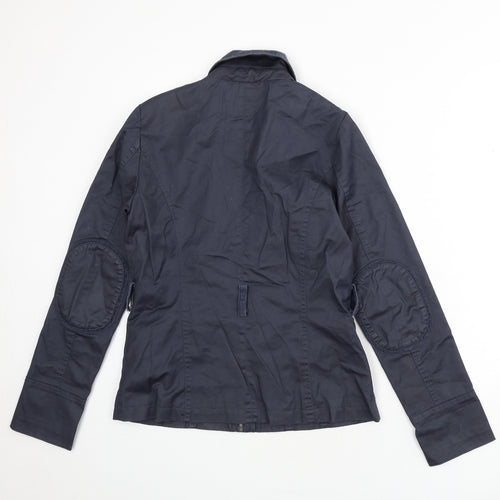 Coated London Womens Blue Jacket Size 10 Snap