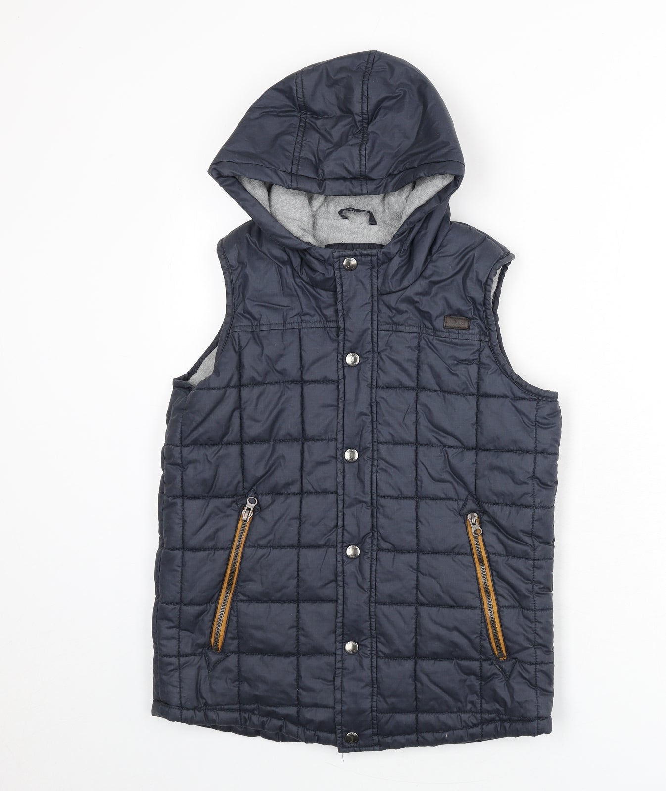 Jasper Conran Boys Blue Gilet Coat Size 11-12 Years Snap