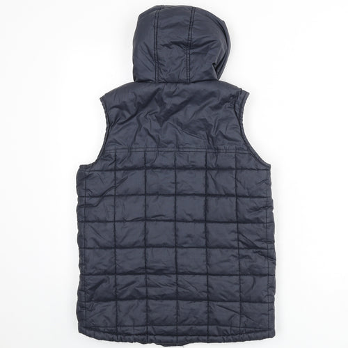 Jasper Conran Boys Blue Gilet Coat Size 11-12 Years Snap