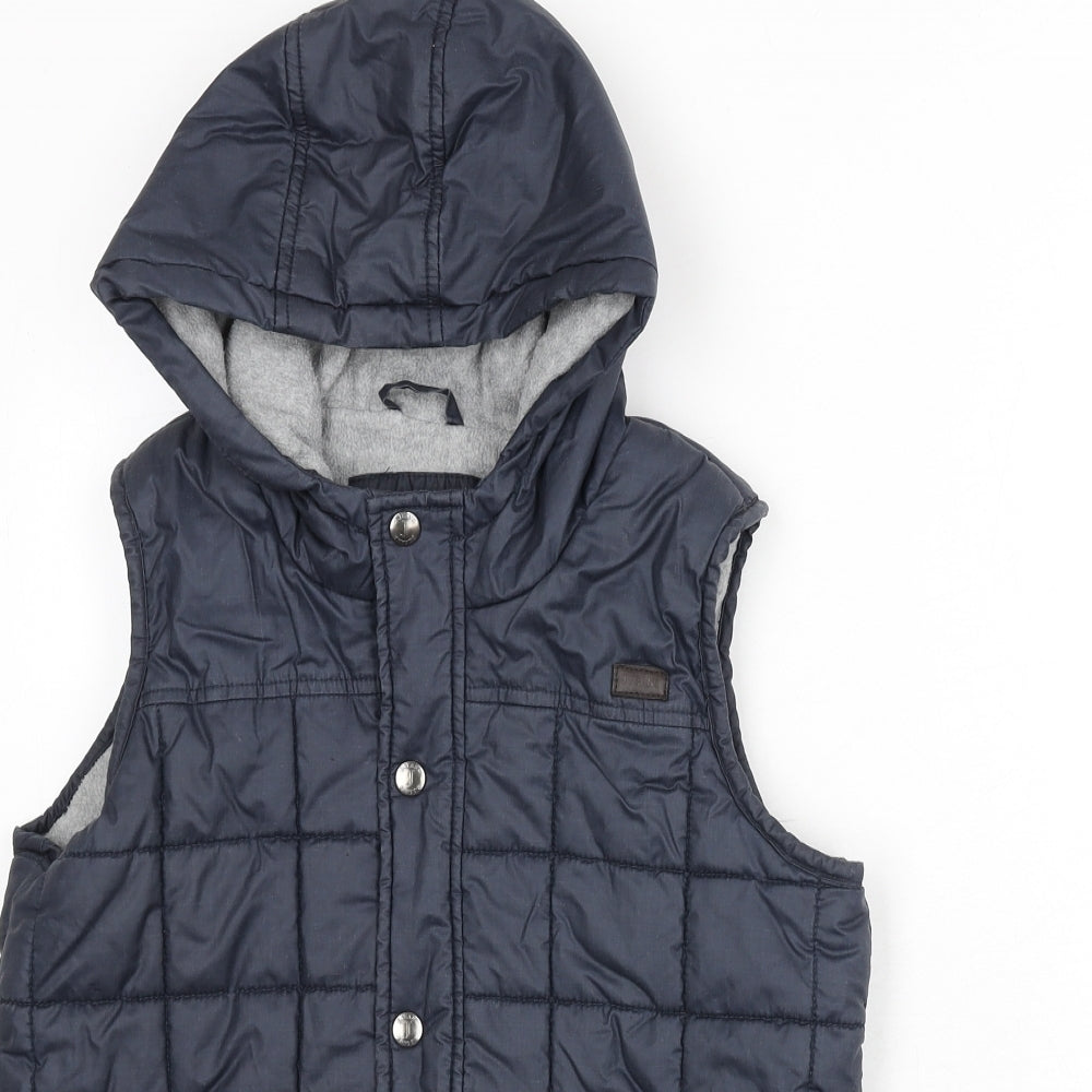 Jasper Conran Boys Blue Gilet Coat Size 11-12 Years Snap