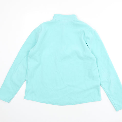 DECATHLON Girls Blue Polyester Pullover Sweatshirt Size 14-15 Years Zip