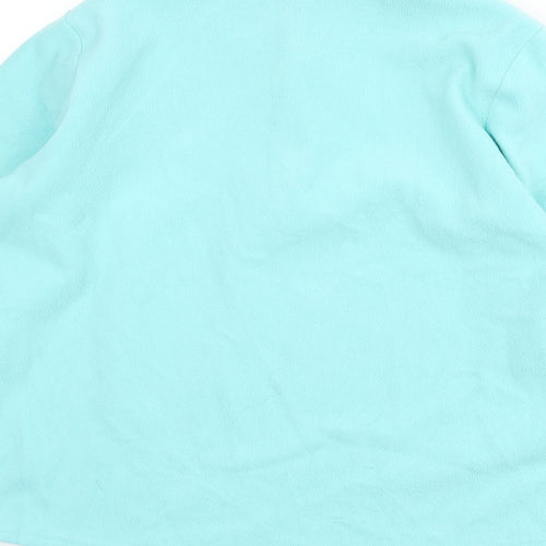 DECATHLON Girls Blue Polyester Pullover Sweatshirt Size 14-15 Years Zip
