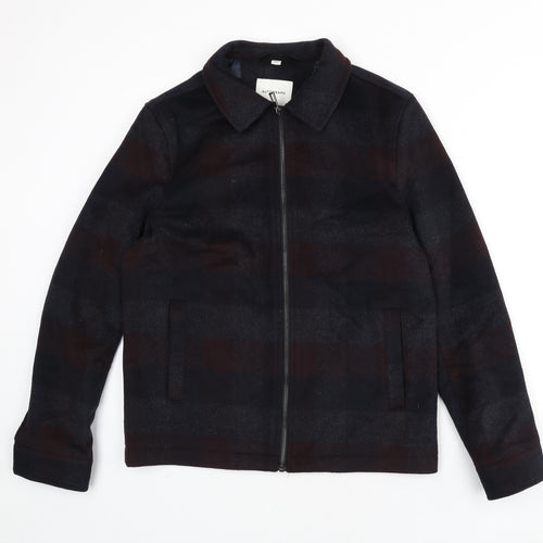 Autograph Mens Black Check Jacket Size S Zip