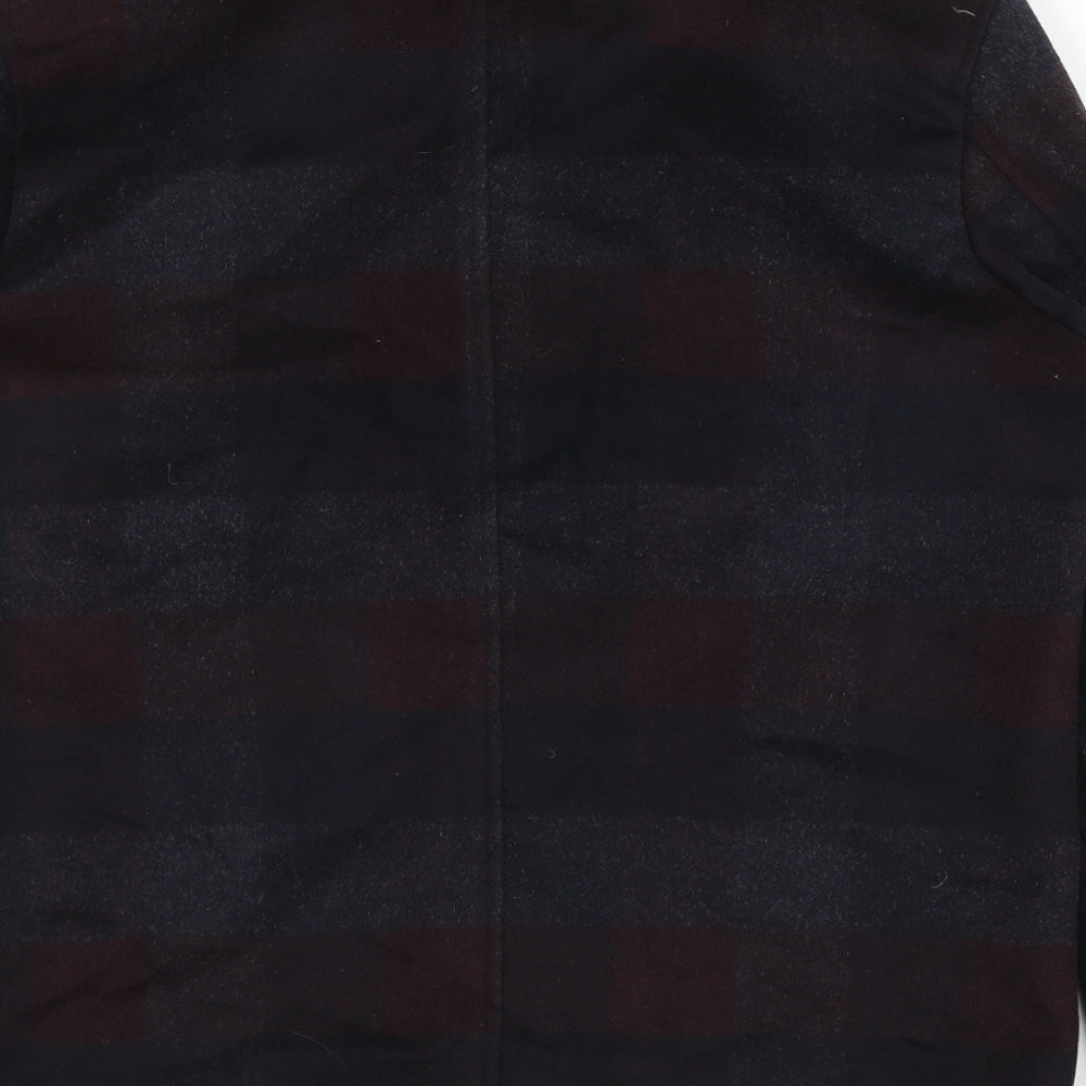 Autograph Mens Black Check Jacket Size S Zip
