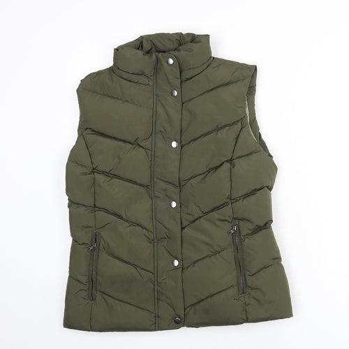 Gap Womens Green Gilet Coat Size M Zip