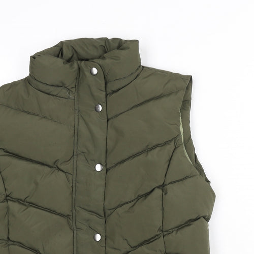 Gap Womens Green Gilet Coat Size M Zip