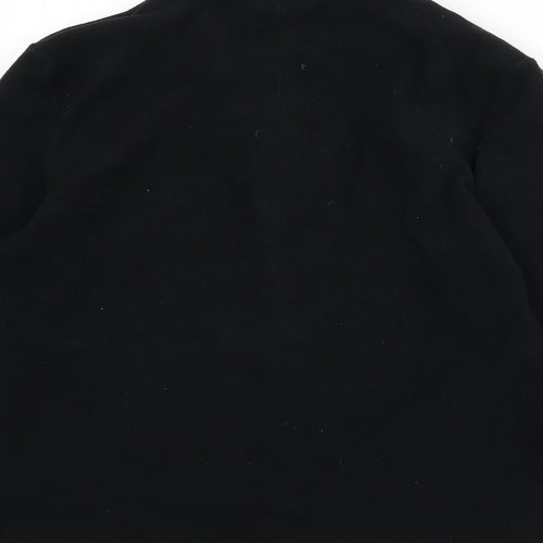 Dorothy Perkins Womens Black Polyester Pullover Sweatshirt Size 14 Zip
