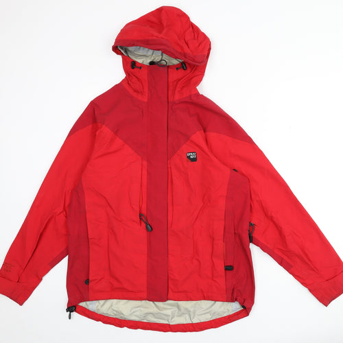 Sprayway Womens Red Rain Coat Coat Size M Zip