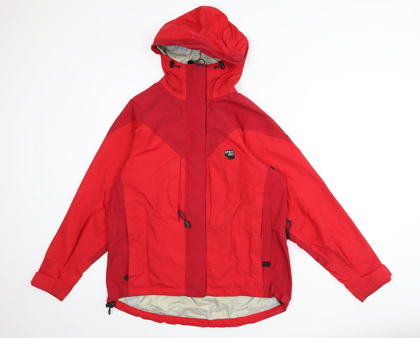 Sprayway Womens Red Rain Coat Coat Size M Zip