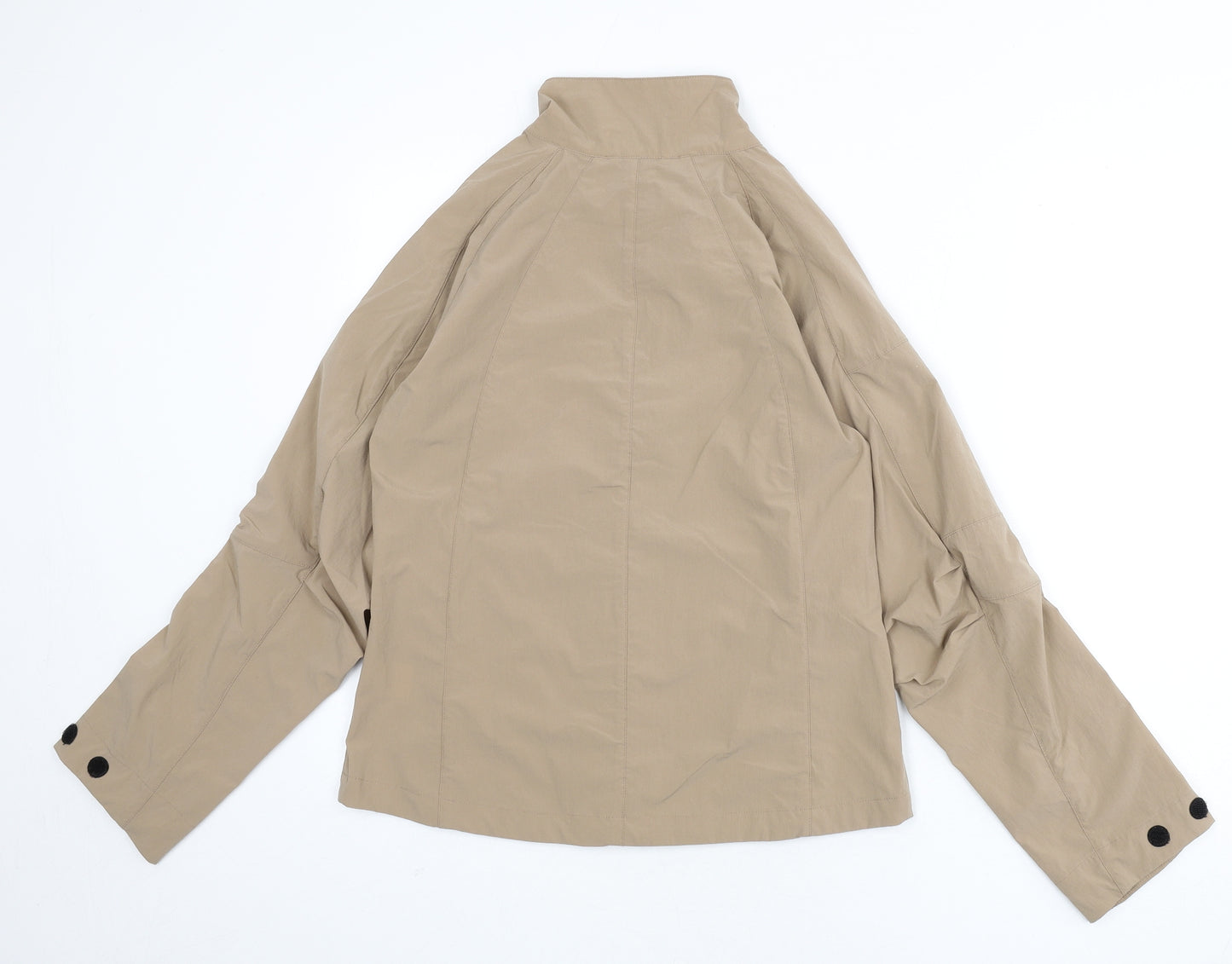 Falke Womens Beige Windbreaker Jacket Size S Zip