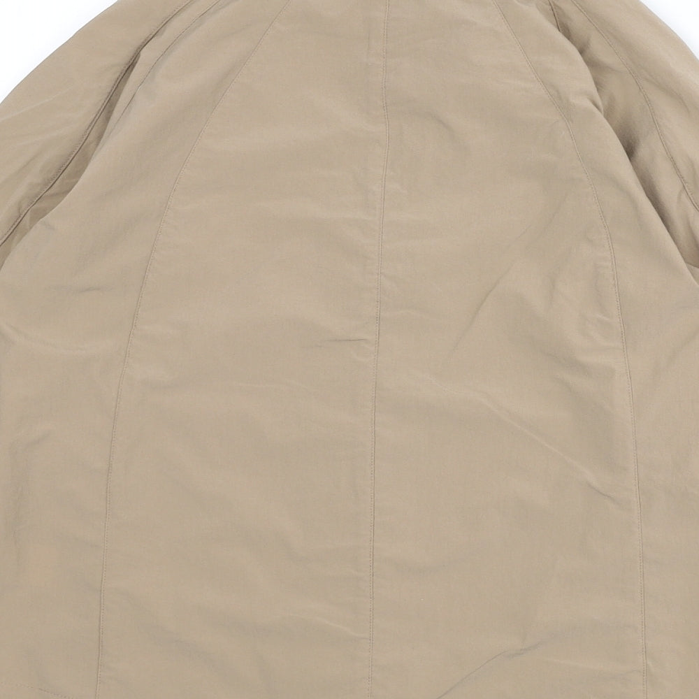 Falke Womens Beige Windbreaker Jacket Size S Zip