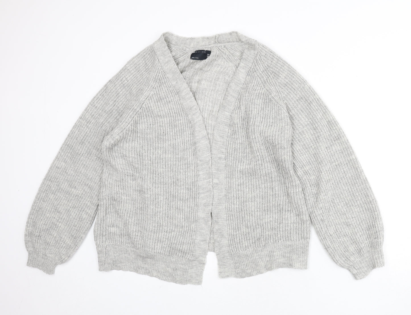 ASOS Womens Green V-Neck Acrylic Cardigan Jumper Size 10