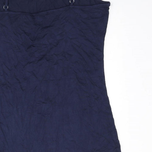 Studio Womens Blue Viscose Camisole Tank Size 12 Scoop Neck - Size 12-14