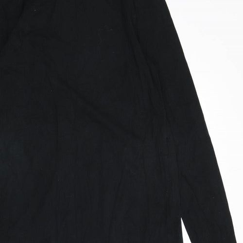 Mama-licious Womens Black Polyester Sheath Size L Round Neck Pullover