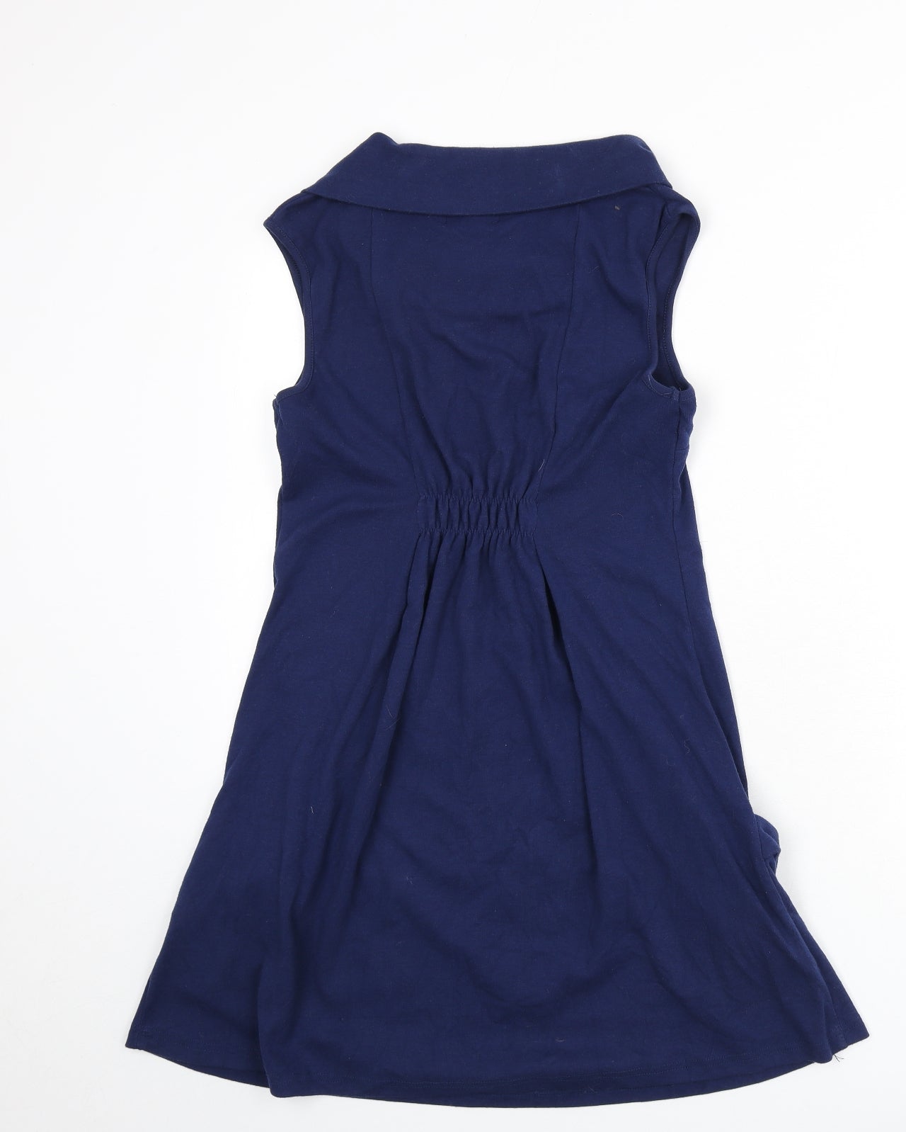 Apricot Womens Blue Polyester A-Line Size 8 Boat Neck Pullover