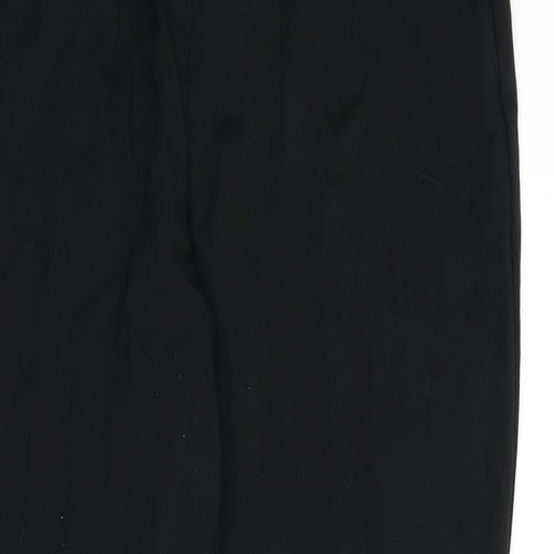 Marks and Spencer Womens Black Viscose Trousers Size 16 L26 in Regular