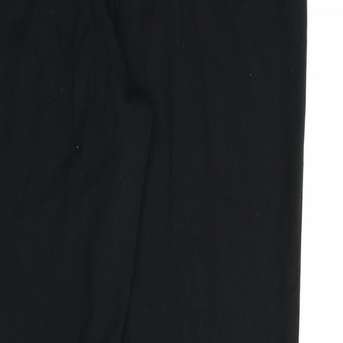 Marks and Spencer Womens Black Viscose Trousers Size 16 L26 in Regular