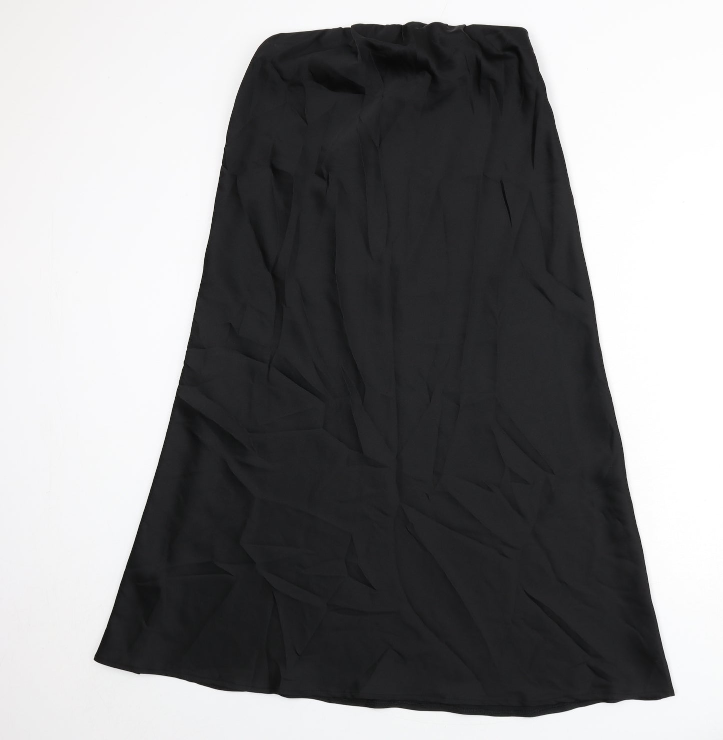 New Look Womens Black Polyester Flare Skirt Size 12