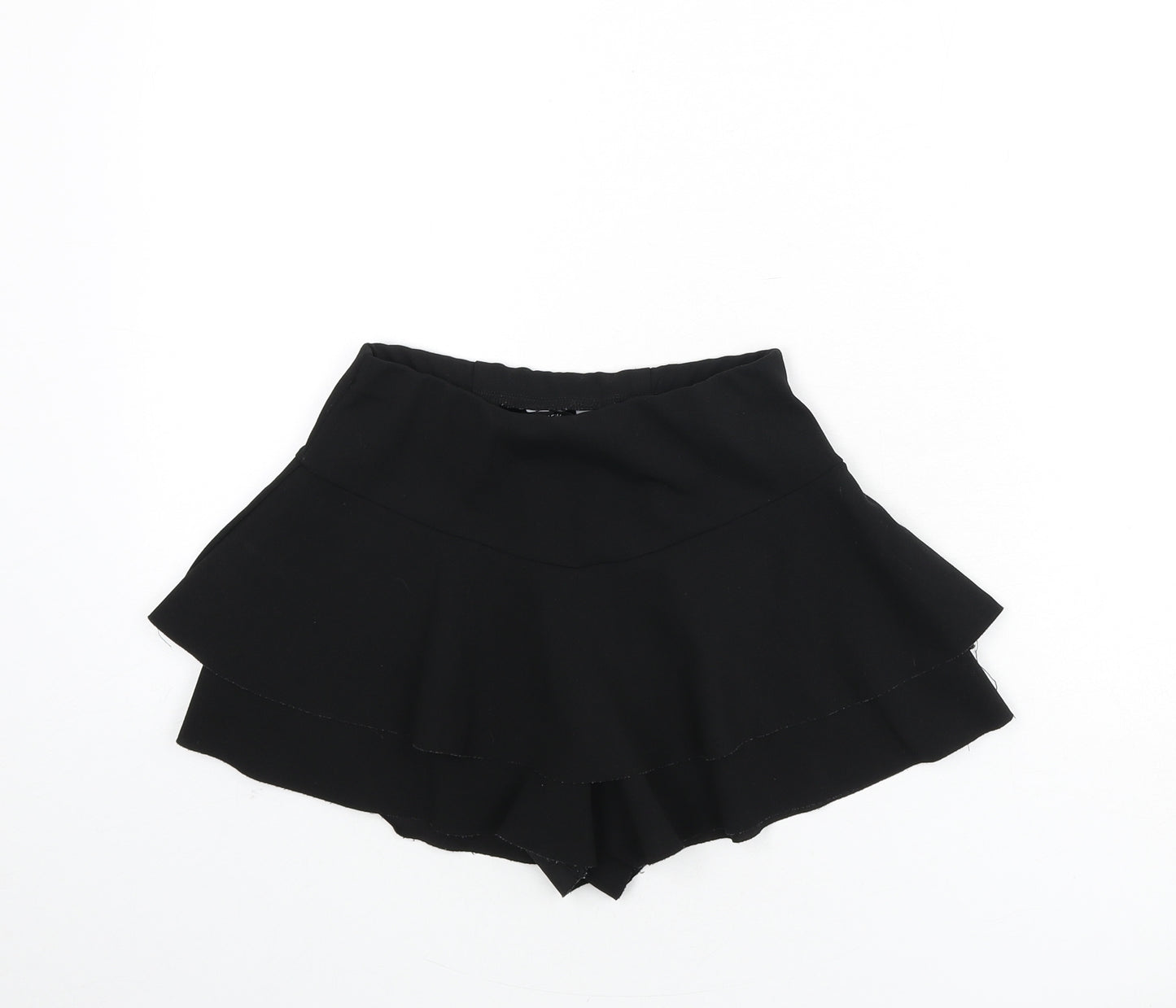 New Look Girls Black Polyester Mini Skirt Size 10-11 Years Regular Pull On