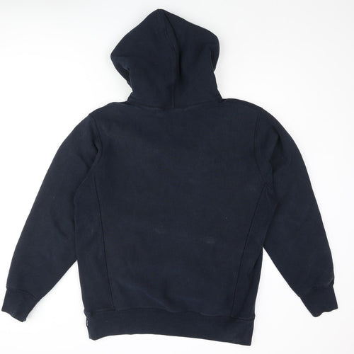Supreme Mens Blue Cotton Pullover Hoodie Size XL - Heavyweight Supreme Logo