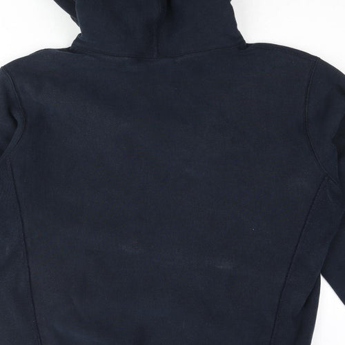 Supreme Mens Blue Cotton Pullover Hoodie Size XL - Heavyweight Supreme Logo