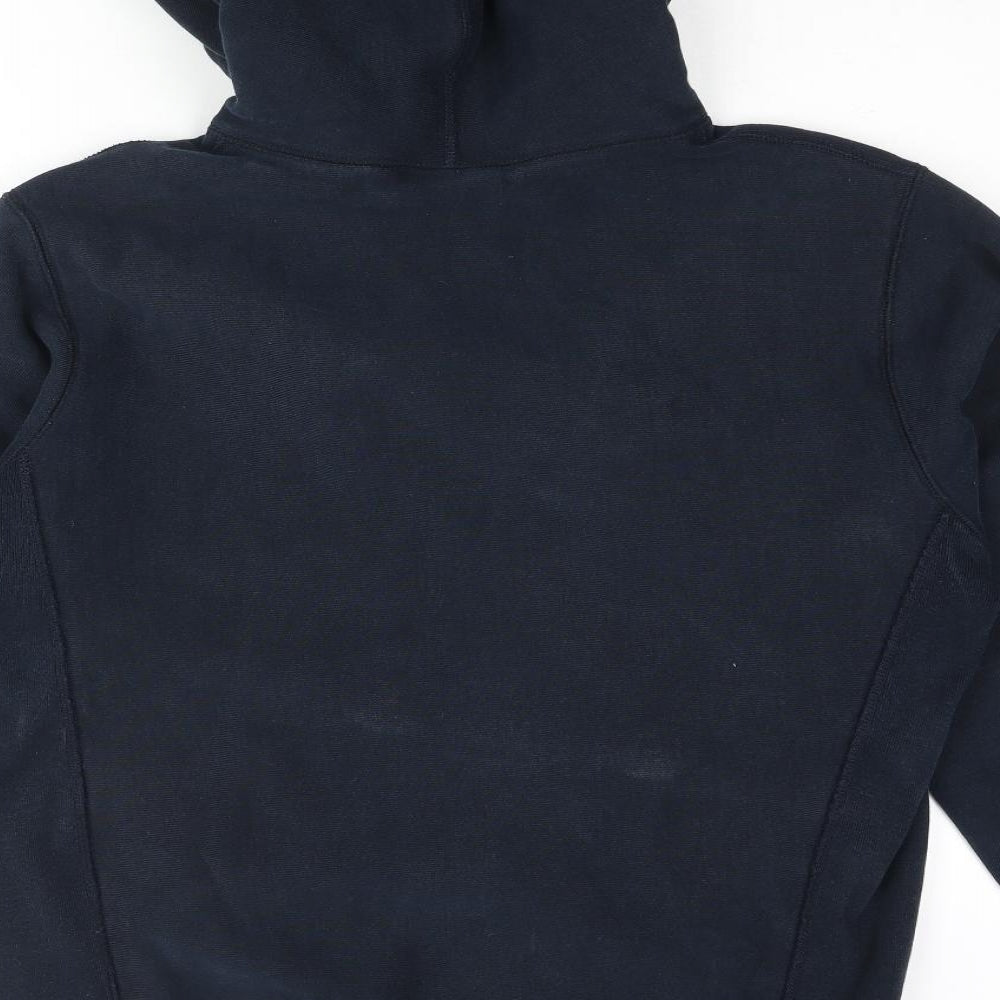Supreme Mens Blue Cotton Pullover Hoodie Size XL - Heavyweight Supreme Logo