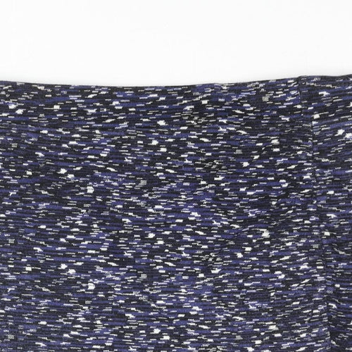Sparkle & Fade Womens Blue Geometric Viscose Mini Skirt Size L