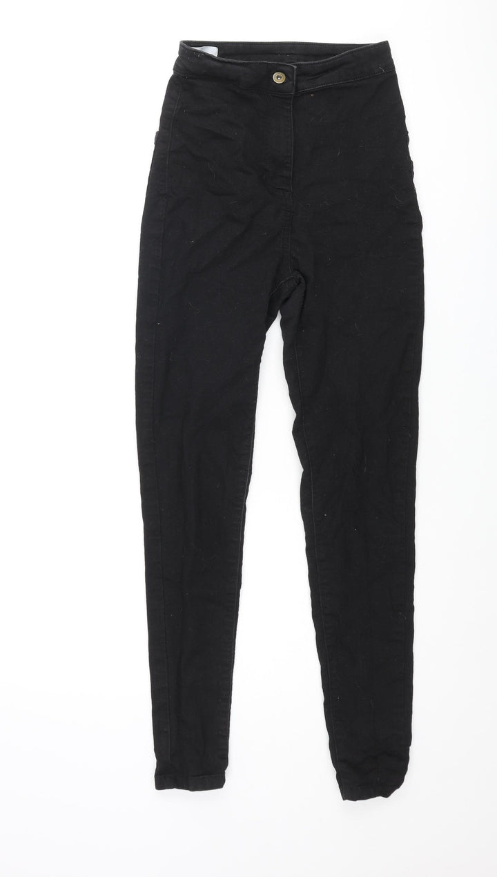 COLLUSION Womens Black Cotton Skinny Jeans Size 26 in L32 in Regular Zip