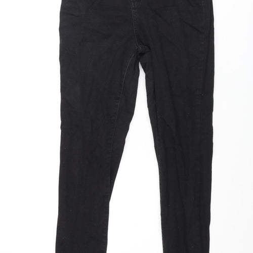 Denim & Co. Womens Black Cotton Skinny Jeans Size 10 L29 in Regular Zip