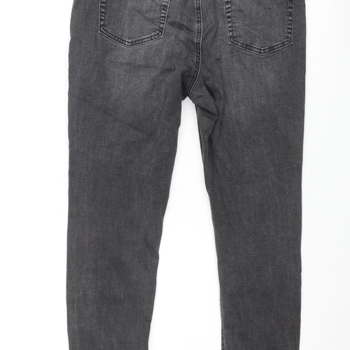 Denim & Co. Womens Grey Cotton Skinny Jeans Size 18 L27 in Regular Zip