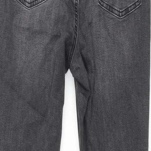 Denim & Co. Womens Grey Cotton Skinny Jeans Size 18 L27 in Regular Zip