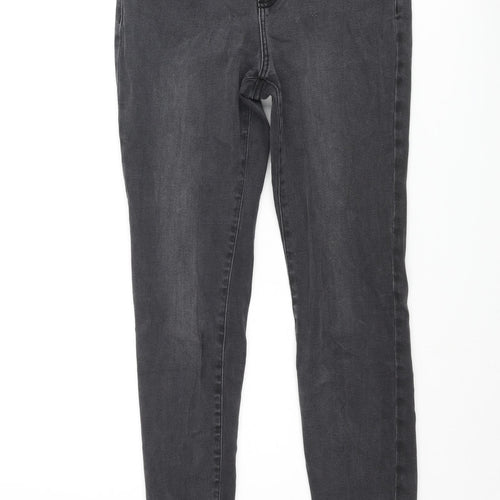 Daily Ritual Womens Grey Cotton Skinny Jeans Size 28 in L28 in Regular Zip