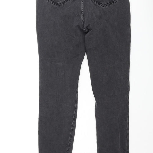 Daily Ritual Womens Grey Cotton Skinny Jeans Size 28 in L28 in Regular Zip
